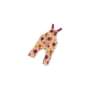 Unbranded | Fall Floral Gingham Bamboo Overalls | 0-3m